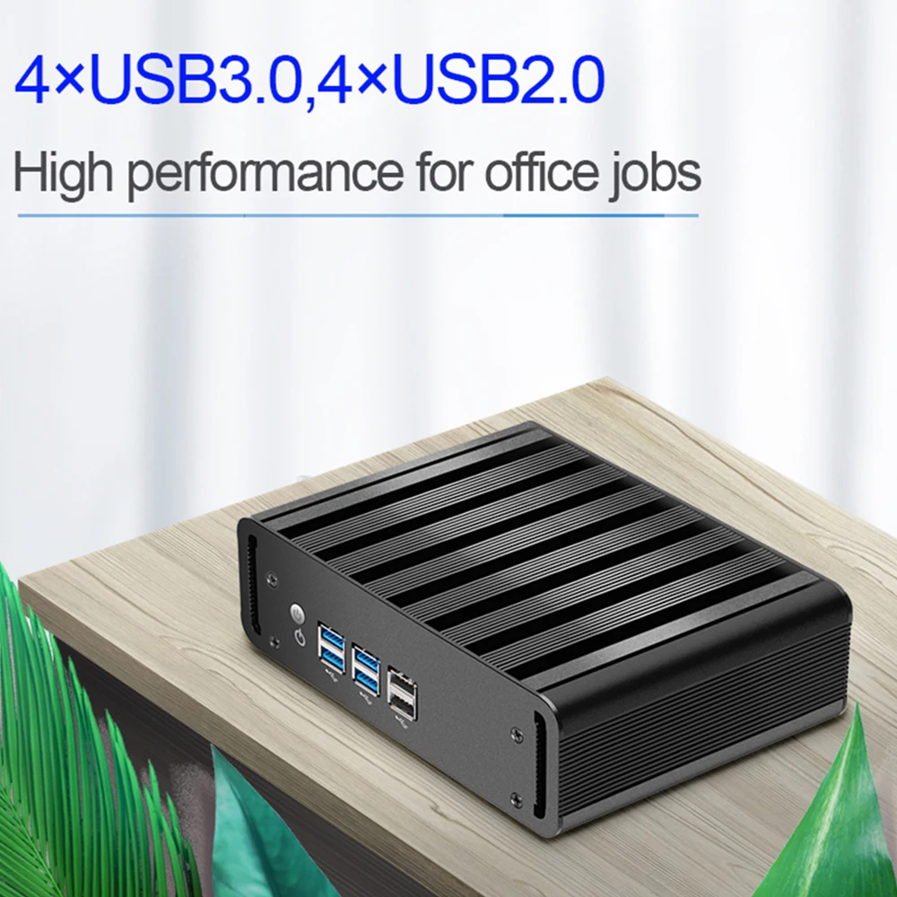 Мини ПК Intel Core i7 i5 4200U i3 2955U Windows 10 7 Linux VGA HDMI 8xusb микро безвентиляторный мини