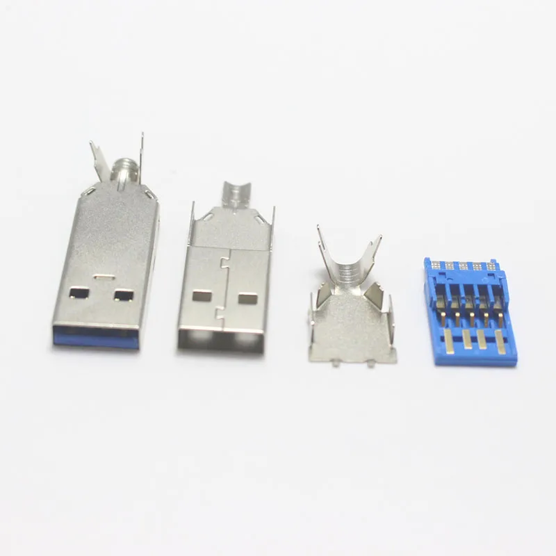 Gimax 30pcs/lot DIY USB 3.0 male connector jack soldering type socket 3 in 1 for DIY USB 3.0 Cable Gimax 30pcs/lot DIY USB 3.0 male connector jack soldering type socket 3 in 1 for DIY USB 3.0 Cable