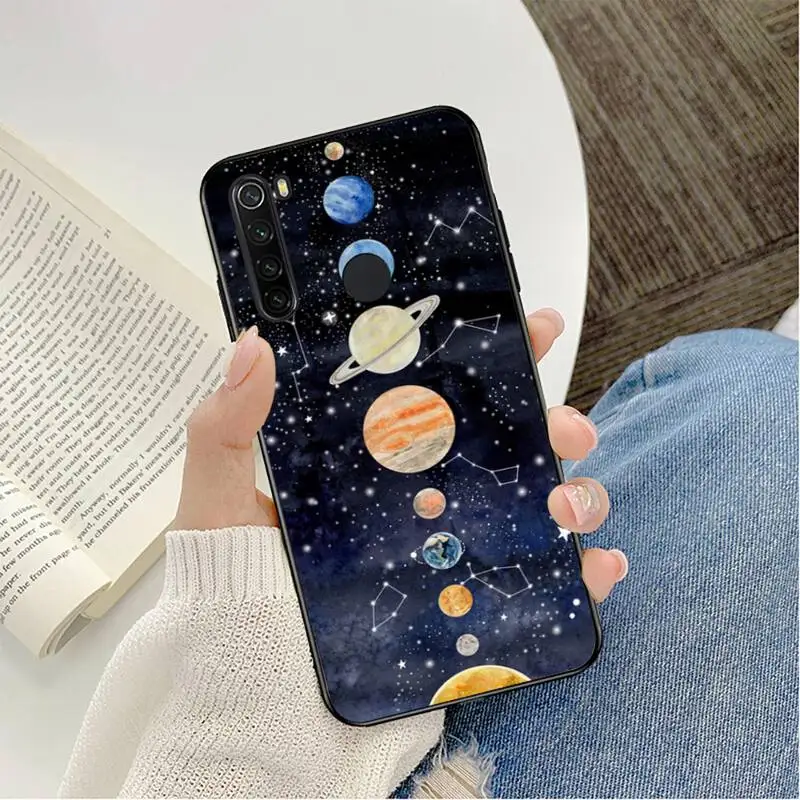 xiaomi leather case glass YNDFCNB Planet Phone Case For Redmi note 8Pro 8T 6Pro 6A 9 Redmi 8 7 7A note 5 5A note 7 case xiaomi leather case glass Cases For Xiaomi