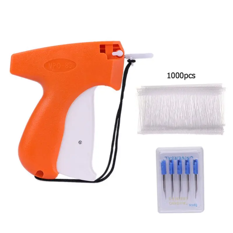 

1 Set New Clothes Garment Price Label Tagging Tag Gun 1000 Barbs + 5 Needles ZZ0040 for attaching cardboards brand labels