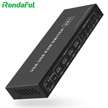 

USB KVM Switcher HDMI USB KVM Switcher Splitter Computer Monitor Keyboard Mouse Switch HDMI VGA Laptop Accessories