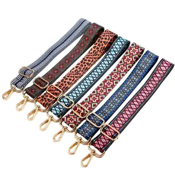 

Free Shipping 2pcs/lot 140cm Adjustable Colored Polyester Bag Strap Shoulder Messenger Bag Handbag DIY Accessories for Women