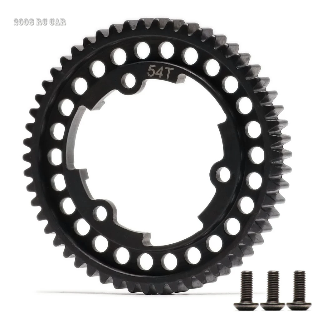 54T 1Mod Hardened 45 Steel Main Spur Gear Hot Racing For Traxxas 1/10