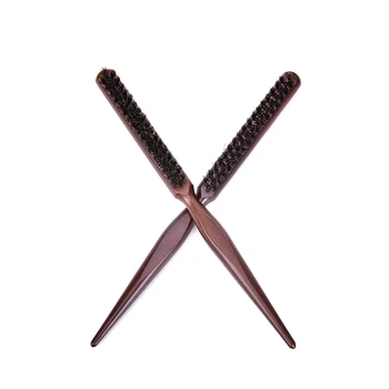Billige 1PCS Friseur Styling Werkzeuge DIY Haar Styling Werkzeuge Salon Teasing Zurück Haar Pinsel Holz Slim Line Kamm Haarbürste Verlängerung