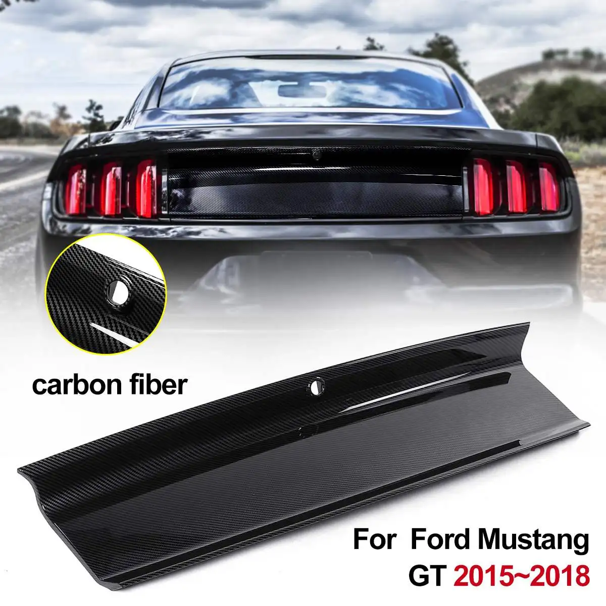 Комплект крышек для багажника из углеродного волокна крышка АБС-пластика Ford Mustang