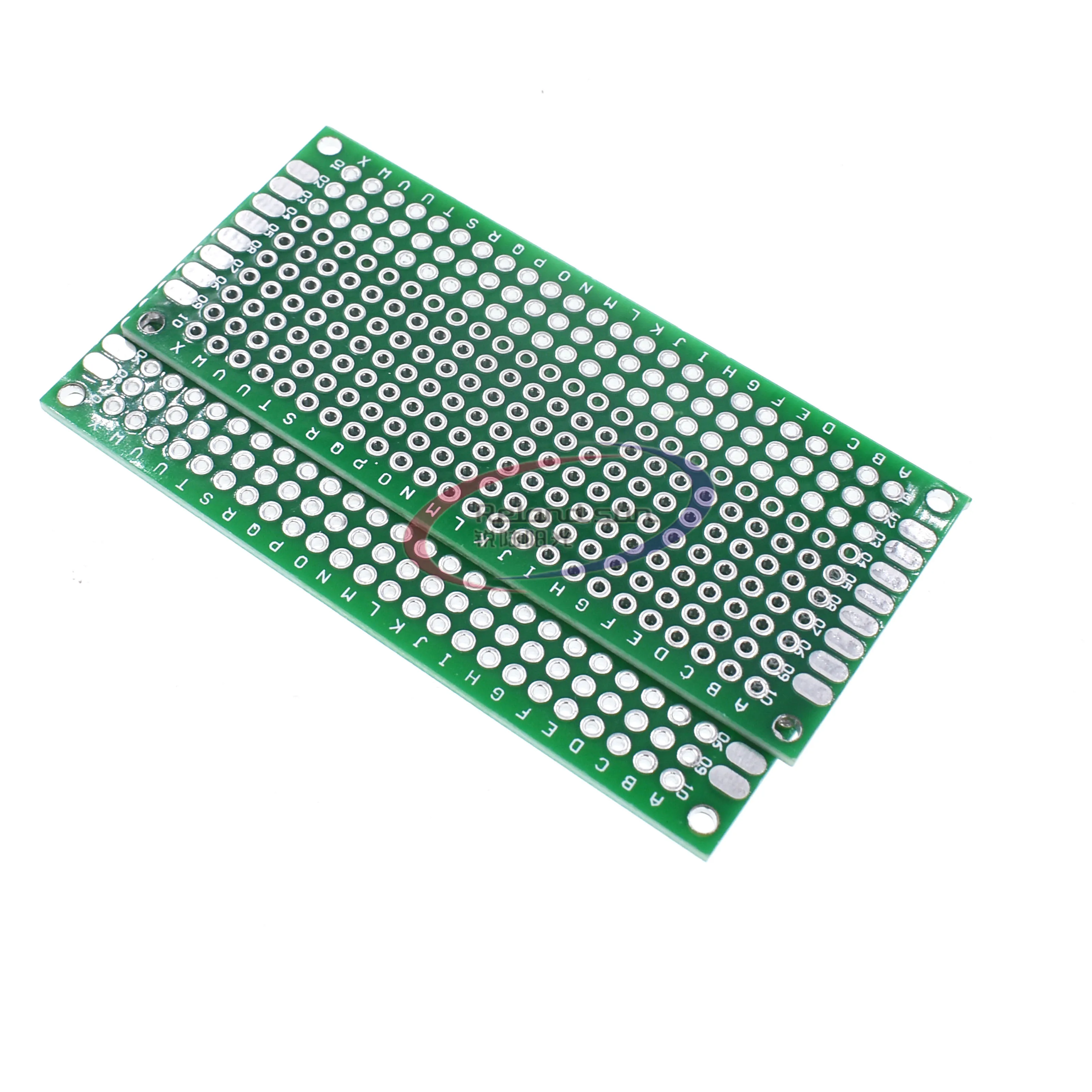 2PCS Double Side Prototype PCB Bread board Tinned Universal 3x7 cm 30x70 mm FR4 green 3x7cm | Электронные компоненты и