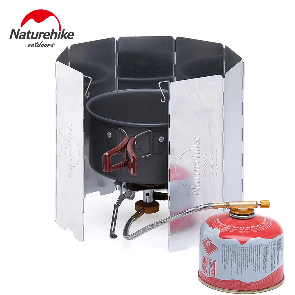 8 Plates Foldable Wind Shield Screen For Camping Gas Stove Cooker Guard Outdoor Picnic Blocking Wall Accesories | Спорт и