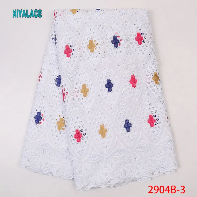 Белый Африканский качество супер воск ткань для платья вечерние, настоящий Блок Печатный воск кружева ткани хлопок YA2904B-2