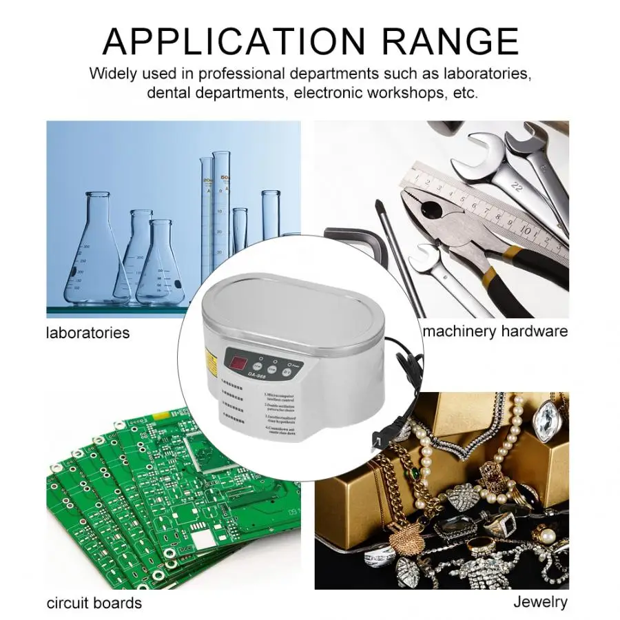 30 Вт 50 Вт мини Ультра звуковой очиститель для ванны для очистки ювелирных изделий очки монтажная плата звуковой очиститель