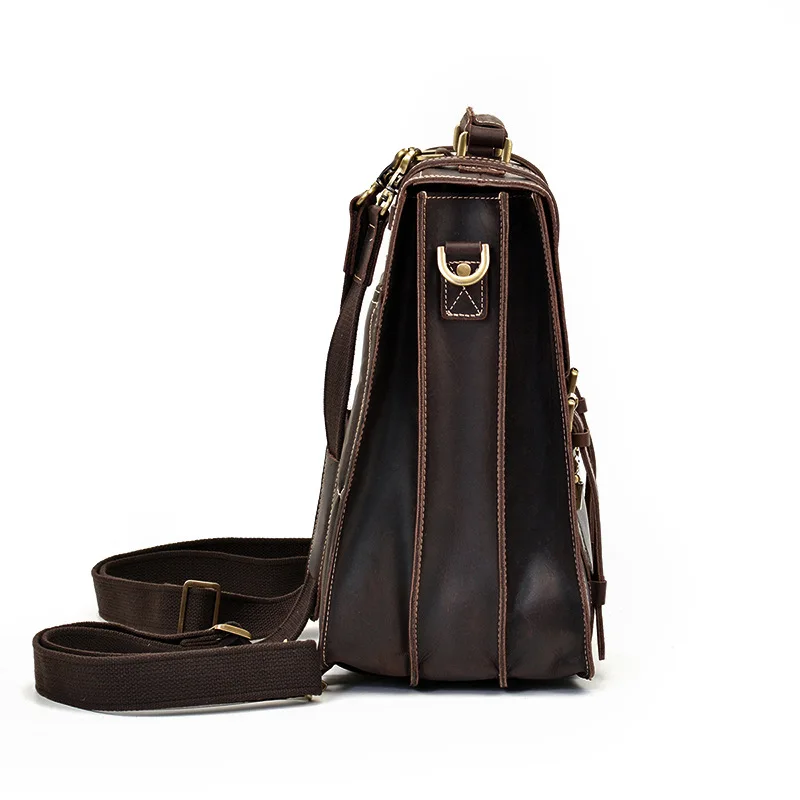 Дизайнерский кожаный рюкзак MAHEU, винтажный кожаный дорожный рюкзак Crazy Horse, дорожная сумка с защитой от кражи, натуральная кожа