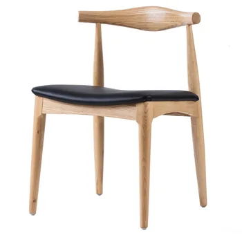 

Northern Europe Dining Chair Solid Wood Chair Ox Horn Chair Modern Concise Dining Chair Restaurant Chair Household