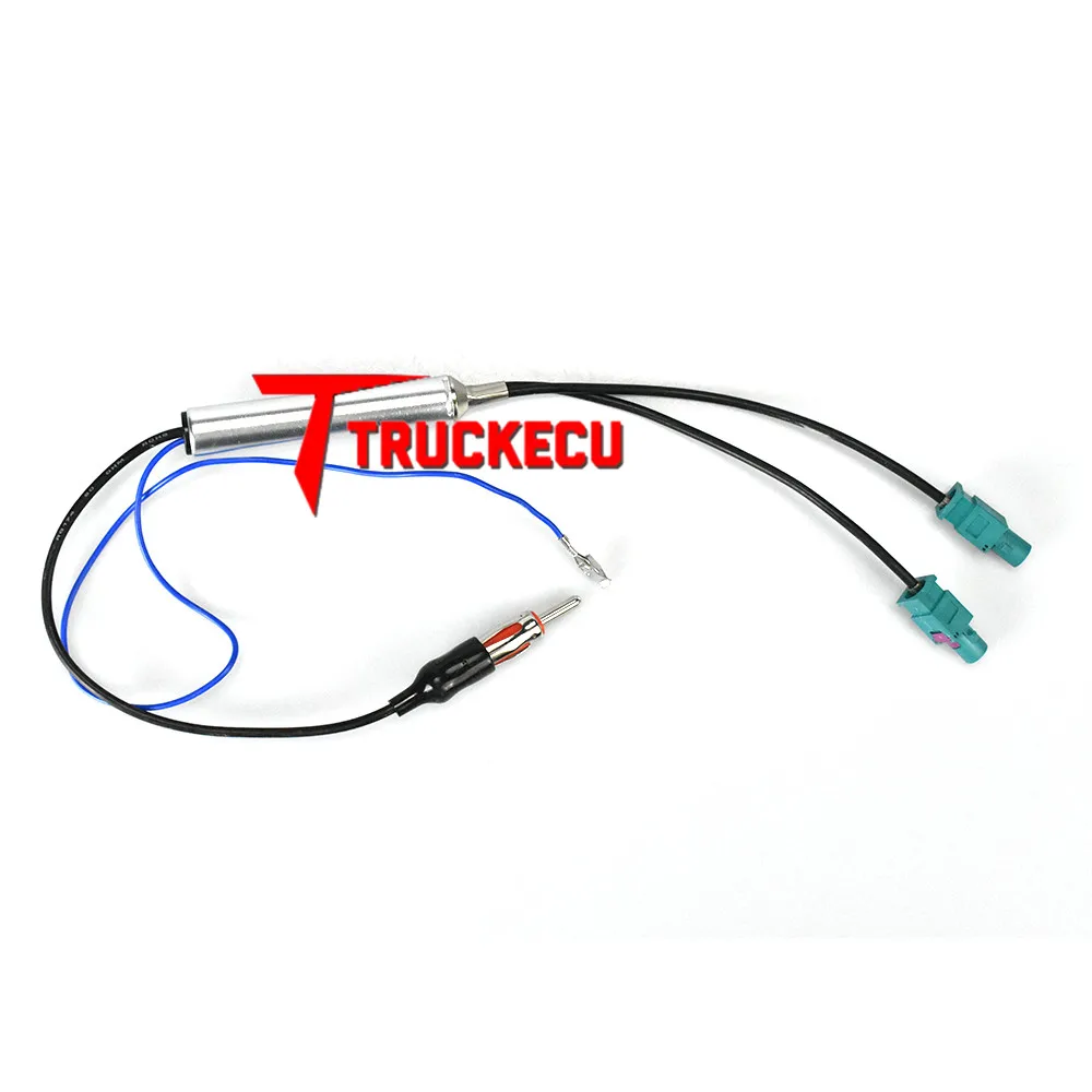 13-009 антенный Кабель-адаптер для VW/для AUDI/для OPEL/для SKODA/для CITROEN/SEAT с 2 FAKPA(z) и фантомным блоком питания