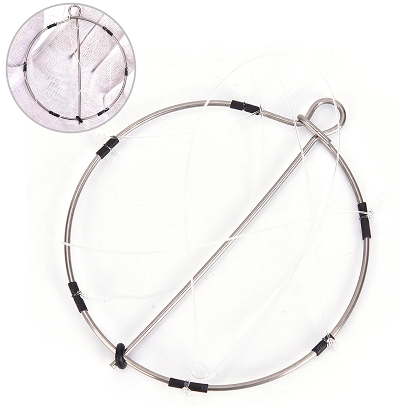 6ring Portable Fishing Shrimp Crab Cast Trap Catch Crabs Tool Set Fishing Tools AliExpress