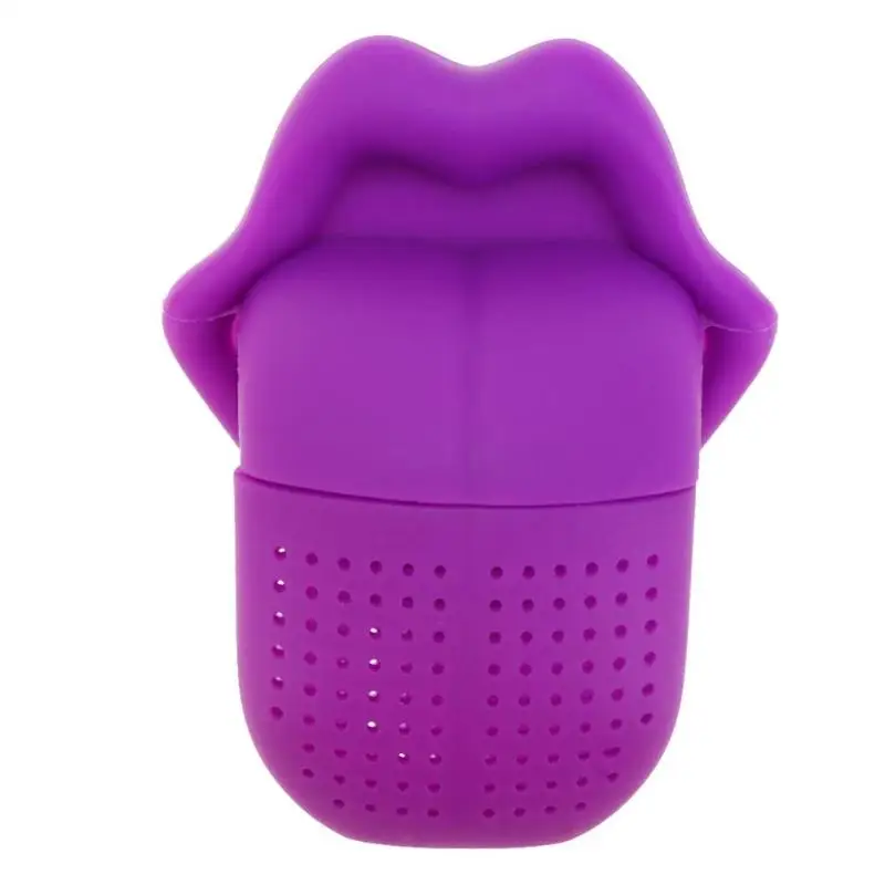 Purple B 1 шт. Новое поступление ситечко для чая нетоксичный в форме цветка силиконовый чайный заварочный пакетик чайный горшок кухонные принадлежности - Цвет: Purple B