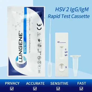 

1PC HSV 2 IgG/IgM Rapid Test Herpes Type 2 Test Home Sexually Transmitted Infections Test