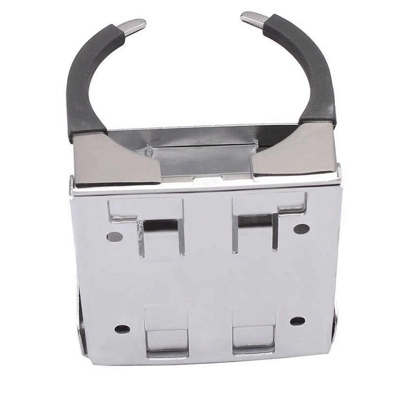 2Pcs Stainless Steel Adjustable Folding Cup Drink Holders Marine/Boat/Caravan/car