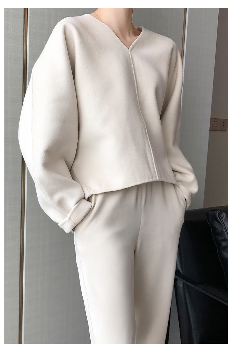 2019 Autumn and Winter Lady  Sweater Double-Sided