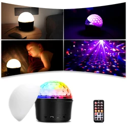 HOLDLAMP – boule de lumière magique Disco 3 en 1, haut parleur Bluetooth 9W, 8 couleurs, son lumineux de fête, lumières stroboscopiques activées pour noël 
