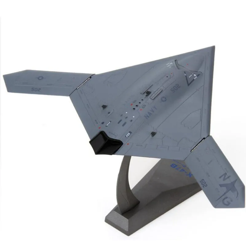16 см 1/72 Northrop Grumman X-47B Millitary Stealth fighter беспилотный летательный аппарат БПЛА Модель литья под давлением самолет Игрушечная модель самолета