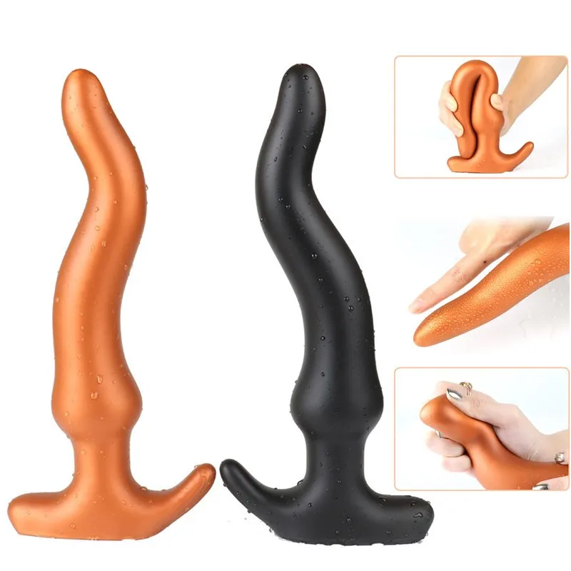 Super Long Soft Liquid Silicone Anal Dildo Huge Anus Dilator Prostate Massage Adult Big Toys For Women Men Gay Butt Plug. | Красота и
