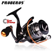 PRO BEROS, рыболовная катушка из алюминиевого сплава, 9-19 кг, Max Drag Sea Boat, 1000-6000, спиннинговая Катушка 8+ 1BB
