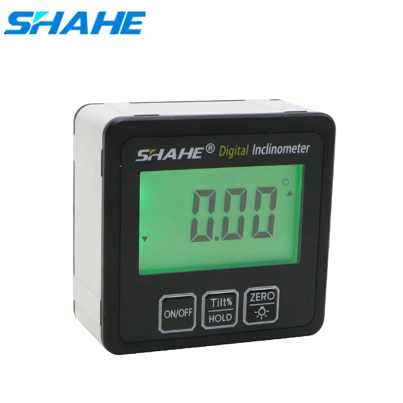 

SHAHE Aluminum alloy Digital Protractor Inclinometer Level box Digital Angle Finder Bevel Box with Bottom built-in magnet