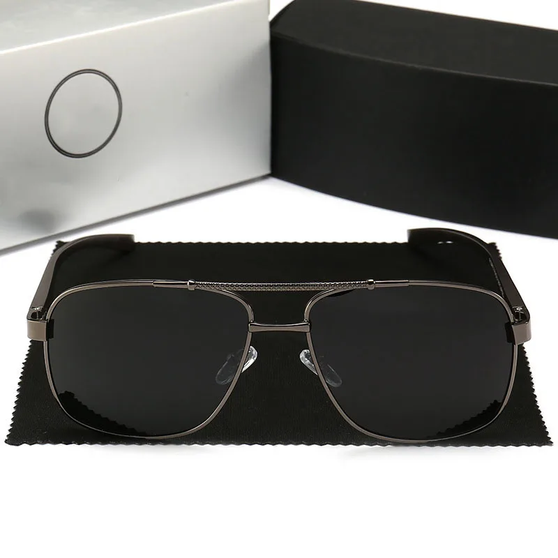 AUPHILLO алюминиевый магний мужские солнцезащитные очки Брендовые Дизайнерские мужские поляризованные солнцезащитные очки квадратный