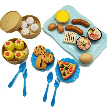 

Kuulee 31PCS Kitchenware Children Cute Kitchen Pretend Play Simulation Cake Simulation Food Kitchenware Cooking Set for Kids