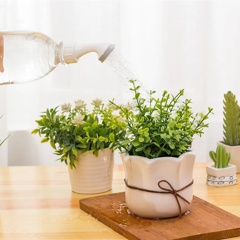 

Plastic Home Pot Watering Bottle Nozzle Water Bottle Sprinkler Nozzle Plants Flower Watering Tools Garden Watering Spray Can kk