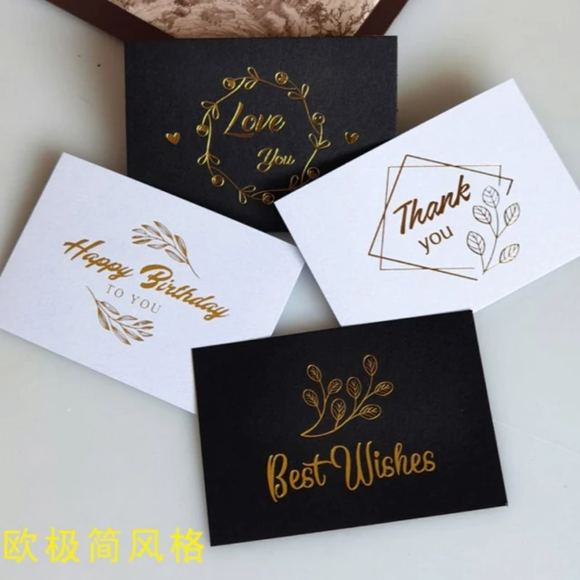 10pcs Blank Greeting Cards with Envelopes Thank You Cards Handmade DIY  Blank Envelope Postcards for Birthday Party Inivitation - AliExpress