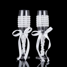 2 шт./компл., креативный подарок, свадебное платье для жениха и невесты, набор свадебных бокалов для шампанского, чашка для обжаривания бокалов, Свадебный домашний декор для отеля