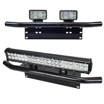 

Front Bumper License Plate Holder Mount Bracket Off-Road Vehicle LED Light Modified License Plate Stand Aluminum alloy Hot U1JF