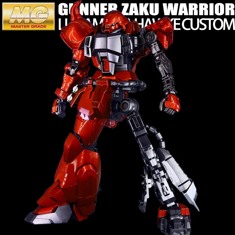 BANDAI MG 1/100 Lunamaria Hawke ZGMF-1000 воин Заку Гундам металлическая раскраска модель игрушки Фигурки Рождественский подарок