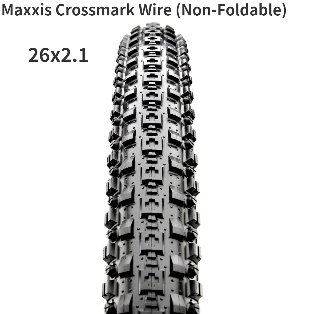 26x2.1 Maxxis Crossmark MTB, покрытый вязальной проволокой(Non-Складная) 26x1,95/2,1/2,25 27,5x1,95/2,1 29x2,1 горный велосипед провода шин - Цвет: 26x2.1