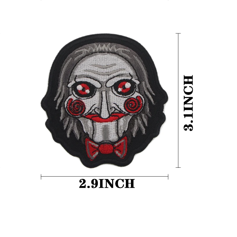 12 шт./лот Billy The Puppet horror лоскутное железо на заплатках Одежда DIY вышитые значки аппликации стикер ремесло поставка E0725