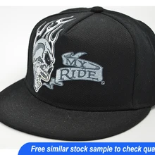 Бейсболка с вышивкой бейсболки с изображением черепа шапки в стиле хип-хоп кости в армейском стиле, спортивные плоским козырьком, небольшое количество товара в зависимости от настроек дизайн