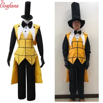 

2019 Gravity Falls Bill Cipher Cosplay Costume Mystery Attack Outfit Halloween Costumes Bill And Will Cosplay Costume and hat