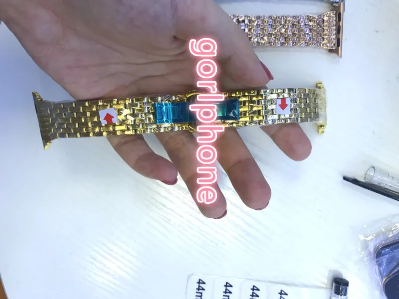 

Loop band for Apple watch Bracelet Diamond strap For watch series 4 3 2 1 r gold diamond Stainless Steel