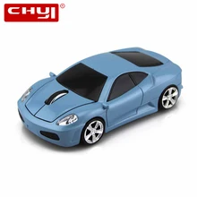 CHYI беспроводная мышь Scuderia по форме спортивного автомобиля 2,4 ГГц 1600 dpi Coupe Grand Tour автомобиль оптический светодиодный фонарь Мыши для ПК ноутбука