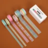 JIANWU 6pcs/set Basic Pattern Marble Plaid Stripe Decoration Washi Tape Set DIY Background Scrapbook Sticker Masking Tape Kawaii 5