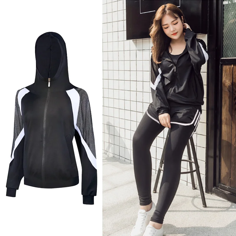 G631coat Спортивные куртки с капюшоном для бега для йоги для женщин, тренировочное дышащее пальто для занятий фитнесом - Цвет: G631coat