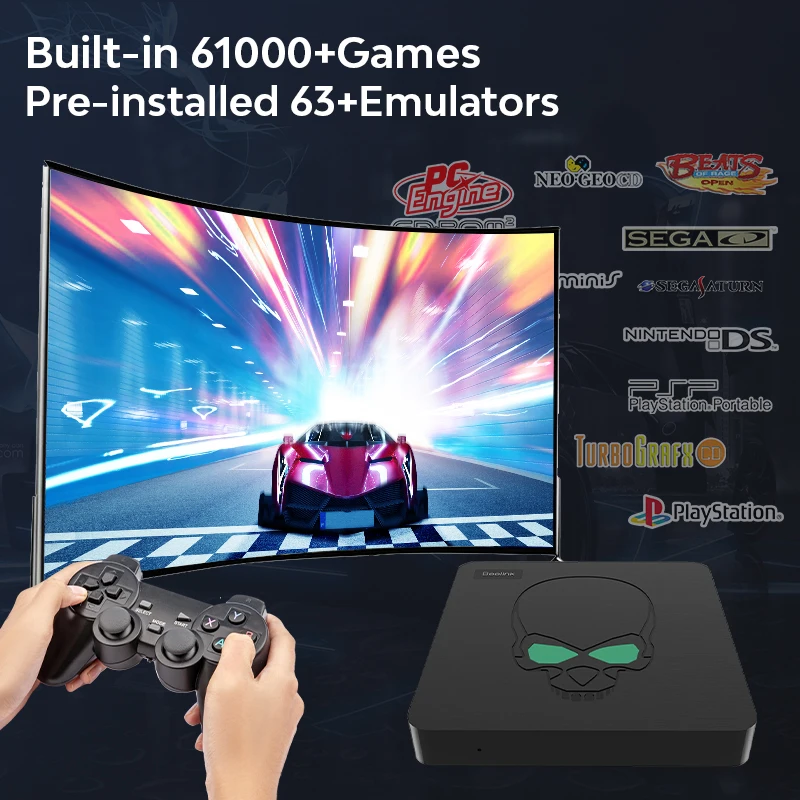 激安銀座 Beelink レトロゲーム コンソール スーパーxキングs922x Wifi 6 Ss Ps1 Mame Psp Dc N64 ミニtv コントローラー付きゲームボックス 純正お値下 Plast Org