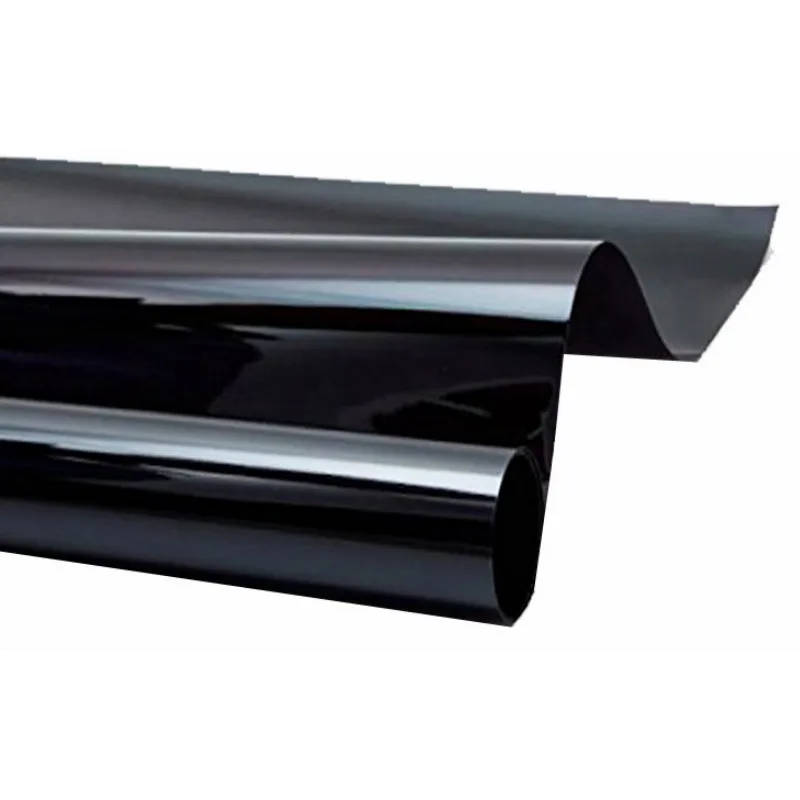 Black 60X200CM Зеркальная отражающая солнце Btight оконная пленка один способ конфиденциальности Анти-УФ наклейки для рассеивания тепла - Цвет: Black 60X200CM