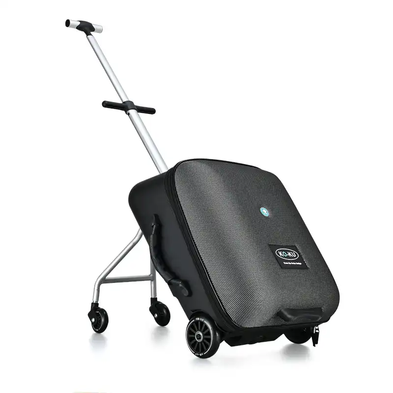 small black suitcase on wheels