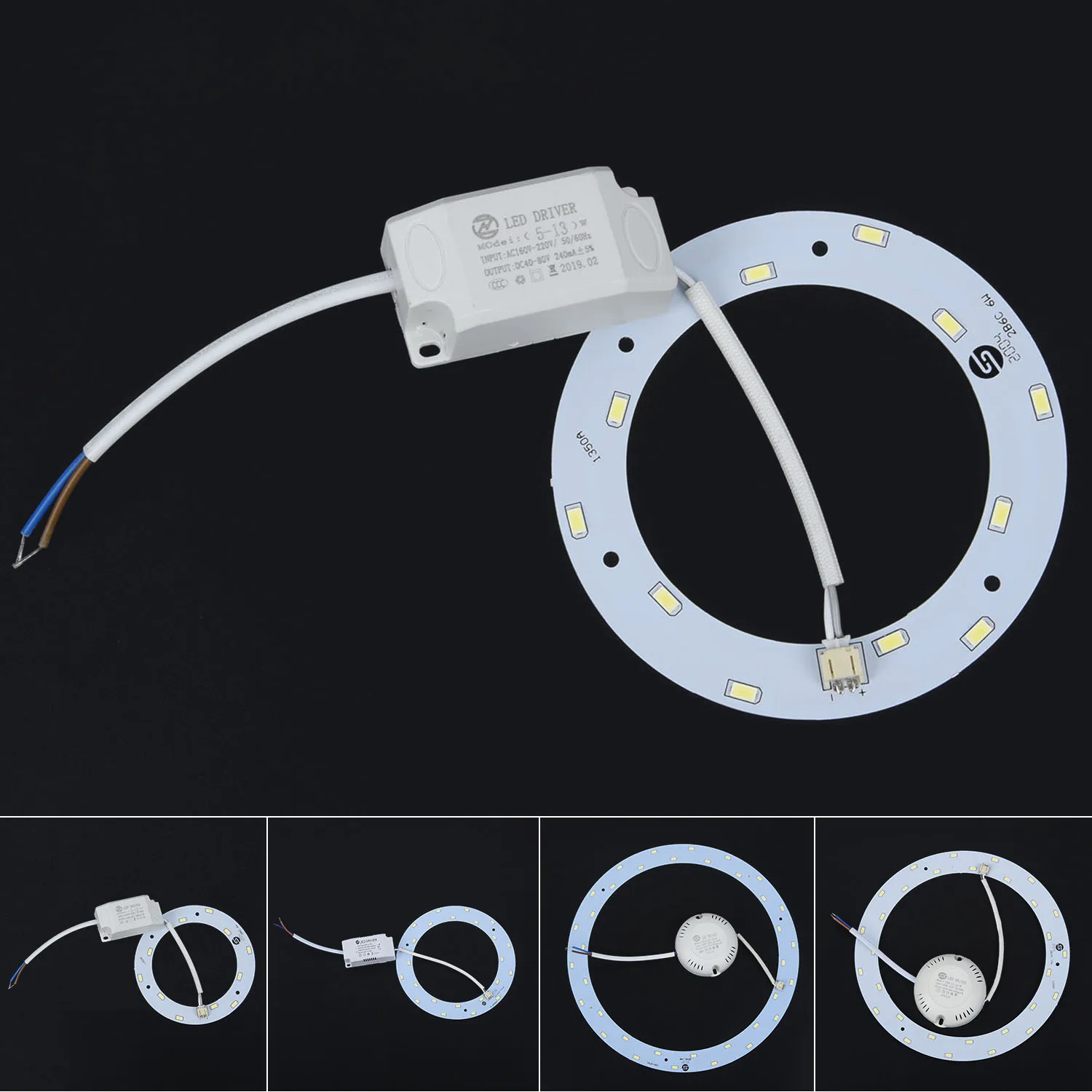 LED Panel Light 6W 12W 15W 18W  No Flicker Circle Shaped Light Fixtures Board For Ceiling Light Source Brightness Light Board