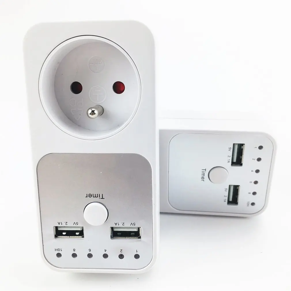 С двумя USB портами розетка с таймером таймер обратного отсчета розетка с контролирующим устройством умный дом настенный стол USB вилка