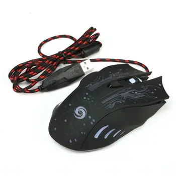 

Gaming Mouse 6 Buttons Adjustable DPI USB Cable Wired Mouse for Computer Laptop LED Optical Mouse