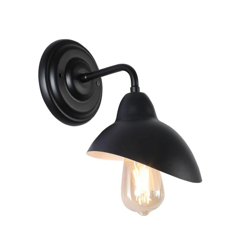 

Светодиодный настенный ретро-светильник, кованая железная прикроватная лампа, комнатная лампа для балкона, для кафе, ресторана, коридора, Европейский стиль, настенная лампа