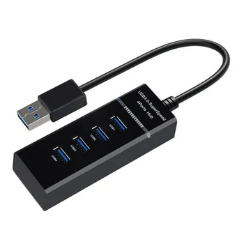 

4 ports High Speed HUBs Hi-Speed 4 Port USB 3.0 Multi HUB Splitter Expansion For Desktop PC Laptop Adapter USB HUB