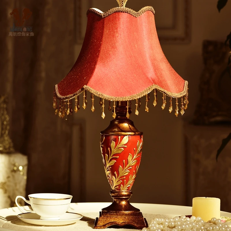 High-grade Warm Lamp Wedding Table Decorations Antique Design Bedroom Bedside Creative Pastoral Dressing | Лампы и освещение